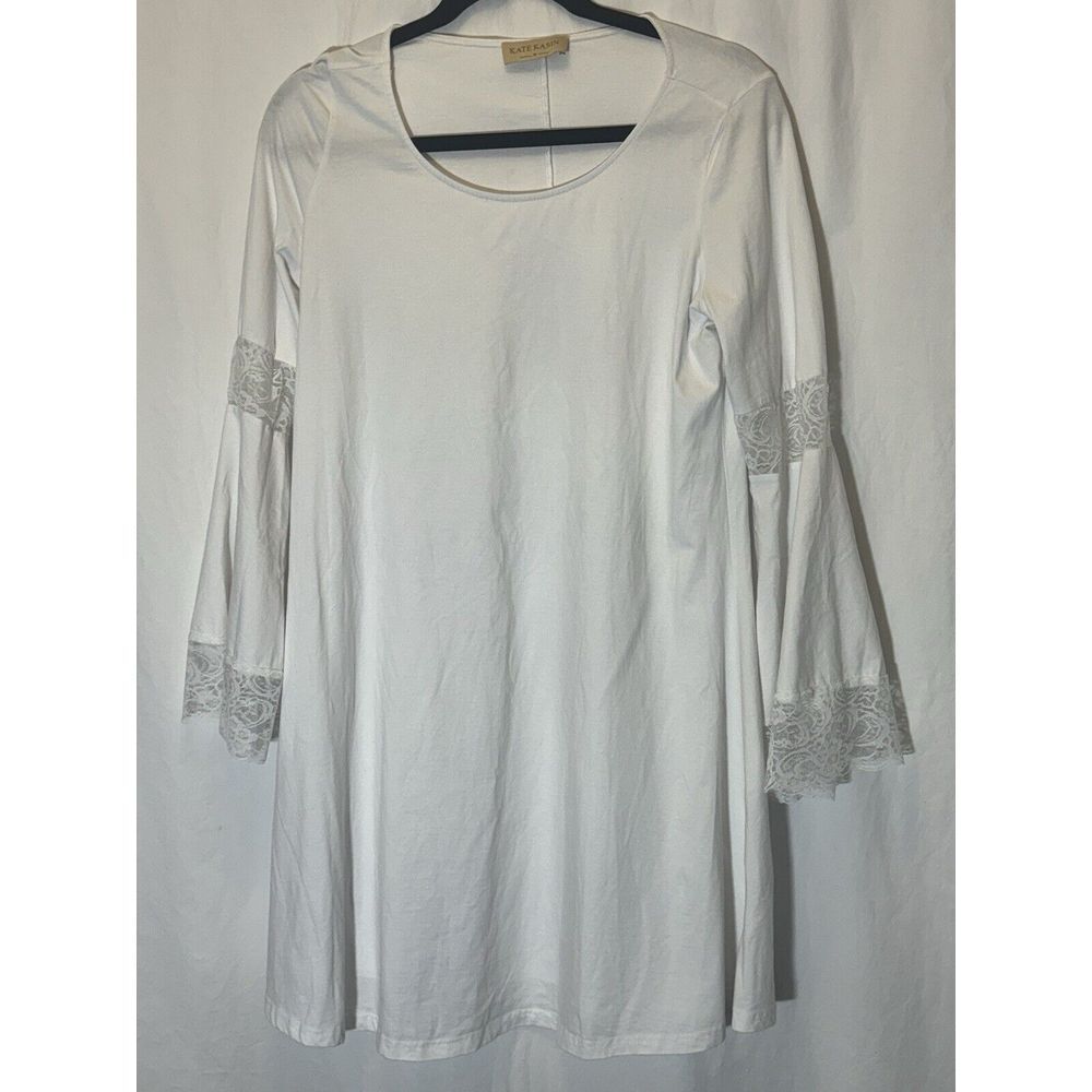 White Dress Kate Kasin White Dress Size Medium I22
